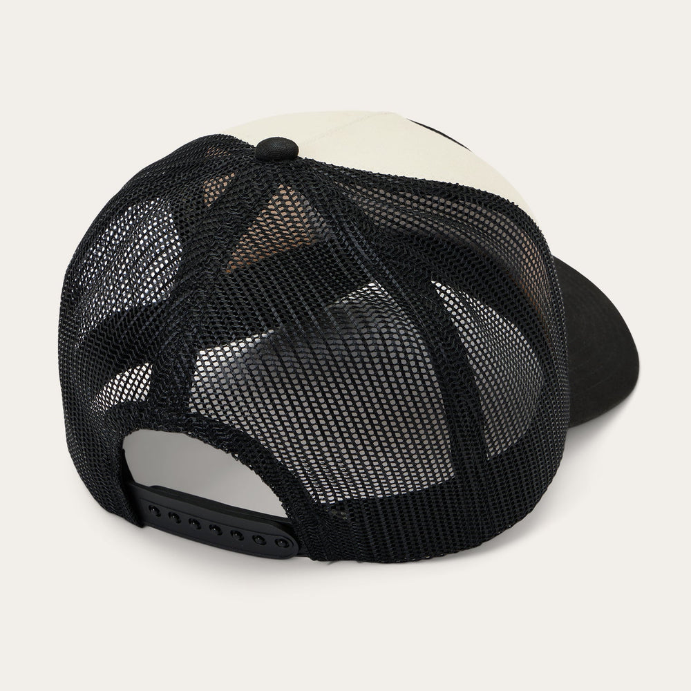 Mountain Sunset Trucker Cap Off White / Black | Stetson