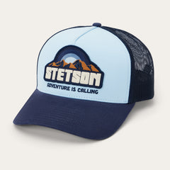 Mountain Sunset Trucker Cap Light Blue / Navy | Stetson