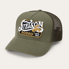 Rodeo Patch Trucker Cap Olive | Stetson