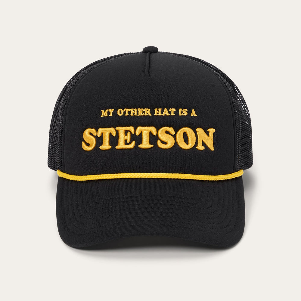 My Other Hat Is A Stetson Trucker Cap Black | Stetson