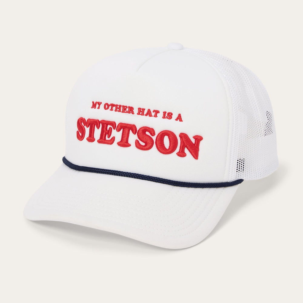 My Other Hat Is A Stetson Trucker Cap White | Stetson