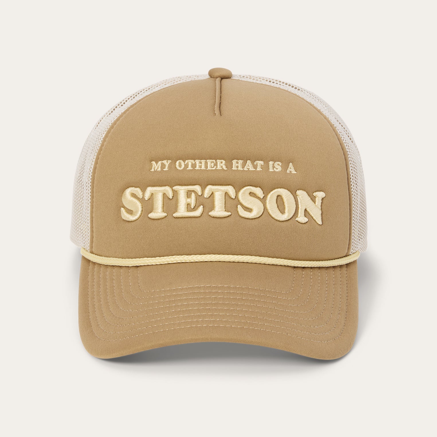 My Other Hat Is A Stetson Trucker Cap Tan | Stetson