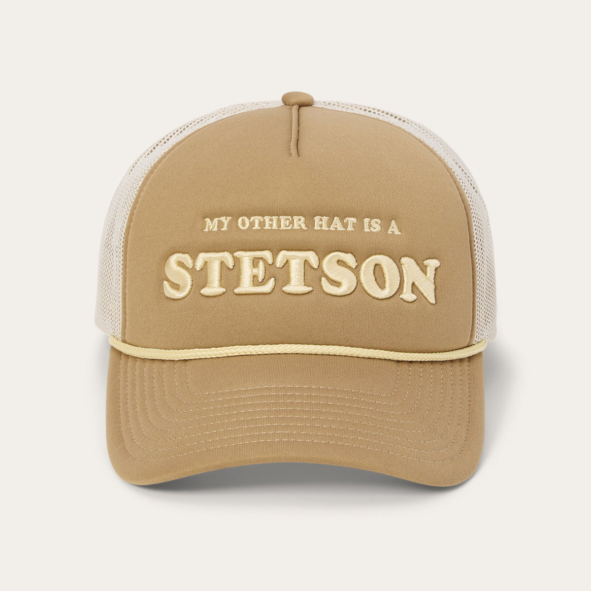 My Other Hat Is A Stetson Trucker Cap Tan | Stetson