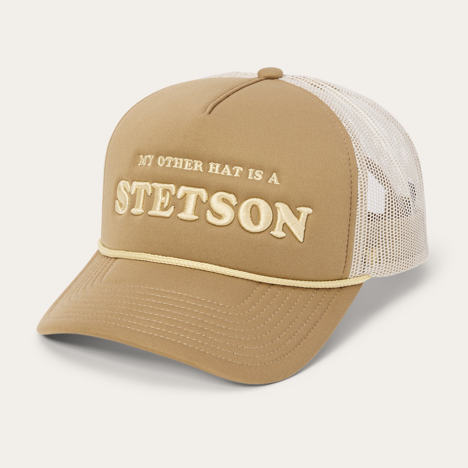 My Other Hat Is A Stetson Trucker Cap Tan | Stetson