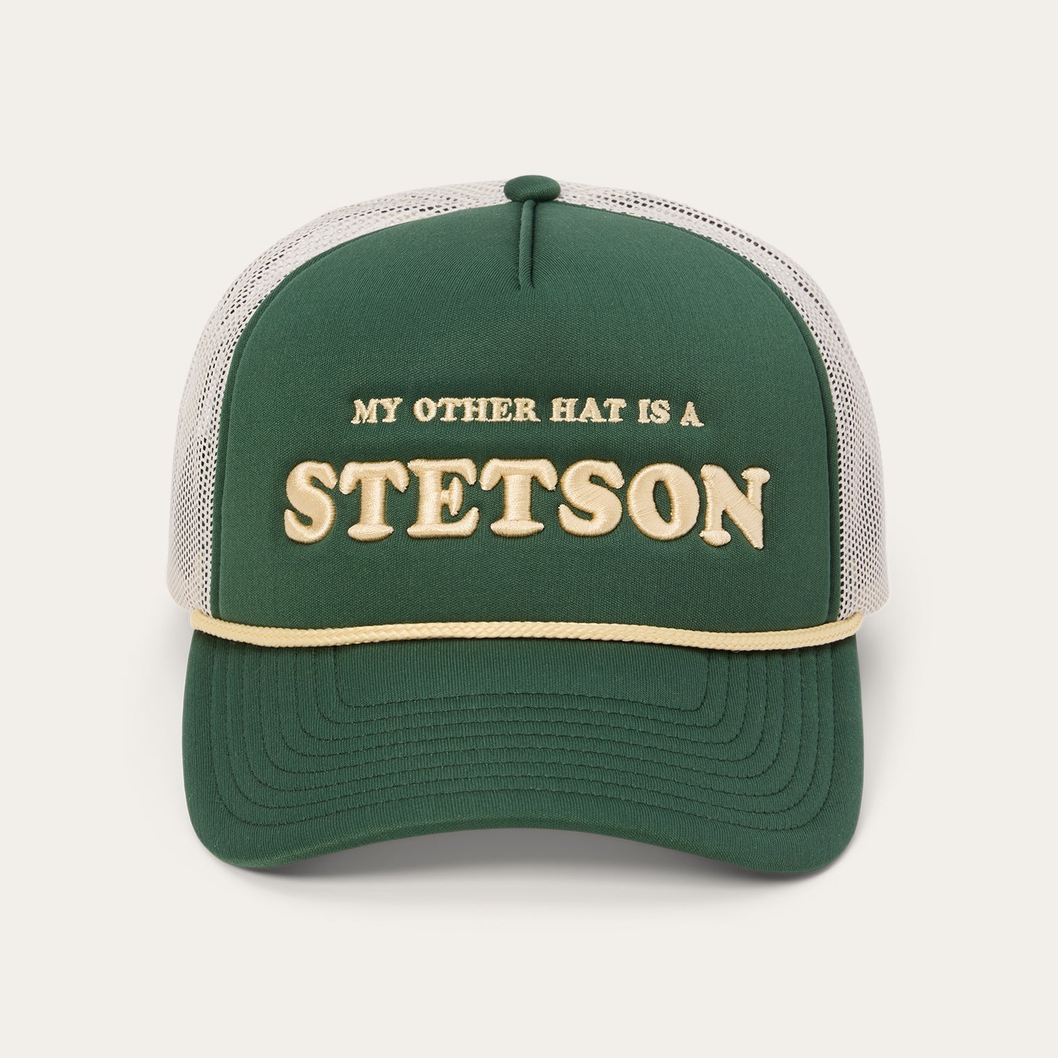 My Other Hat Is A Stetson Trucker Cap Olive | Stetson
