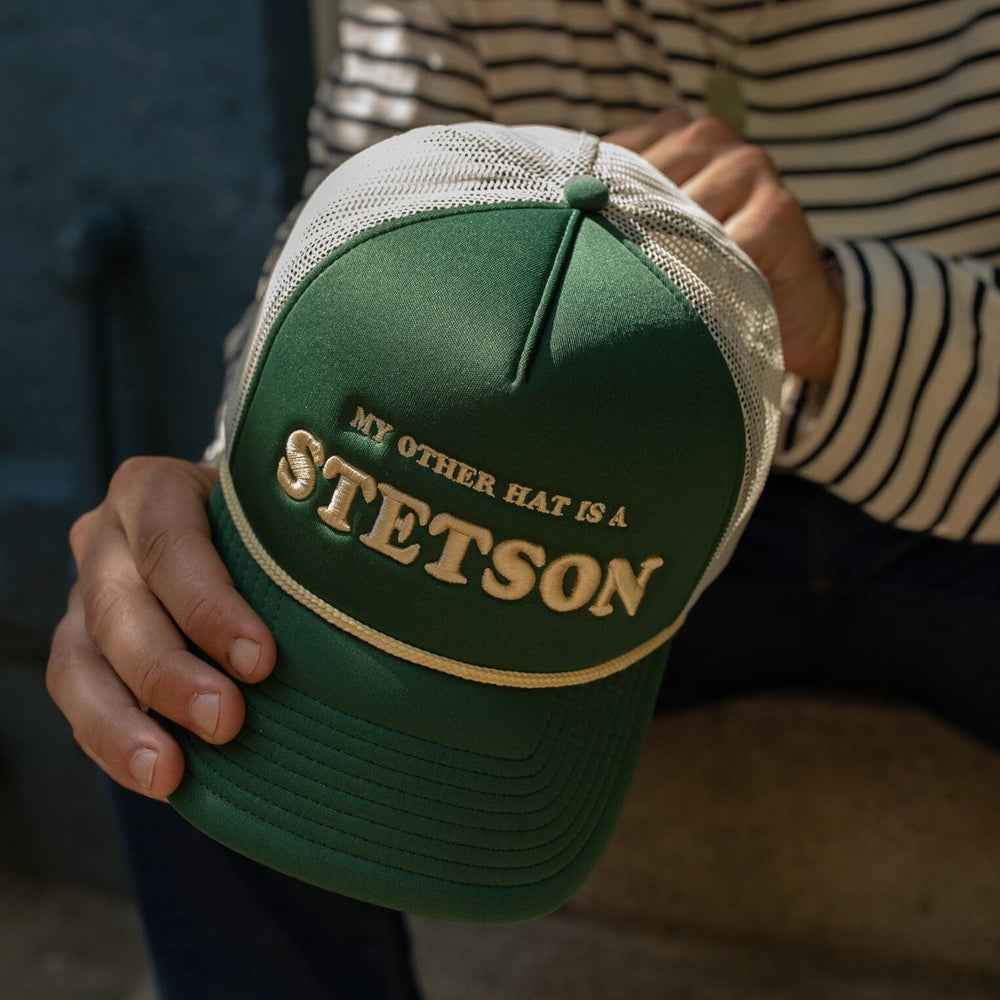 My Other Hat Is A Stetson Trucker Cap Olive | Stetson