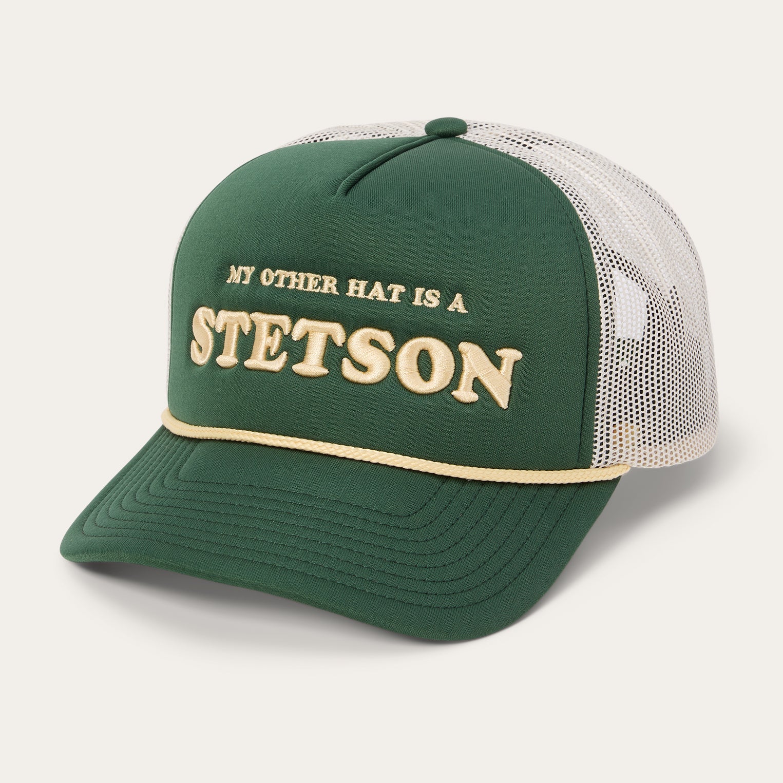 My Other Hat Is A Stetson Trucker Cap Olive | Stetson
