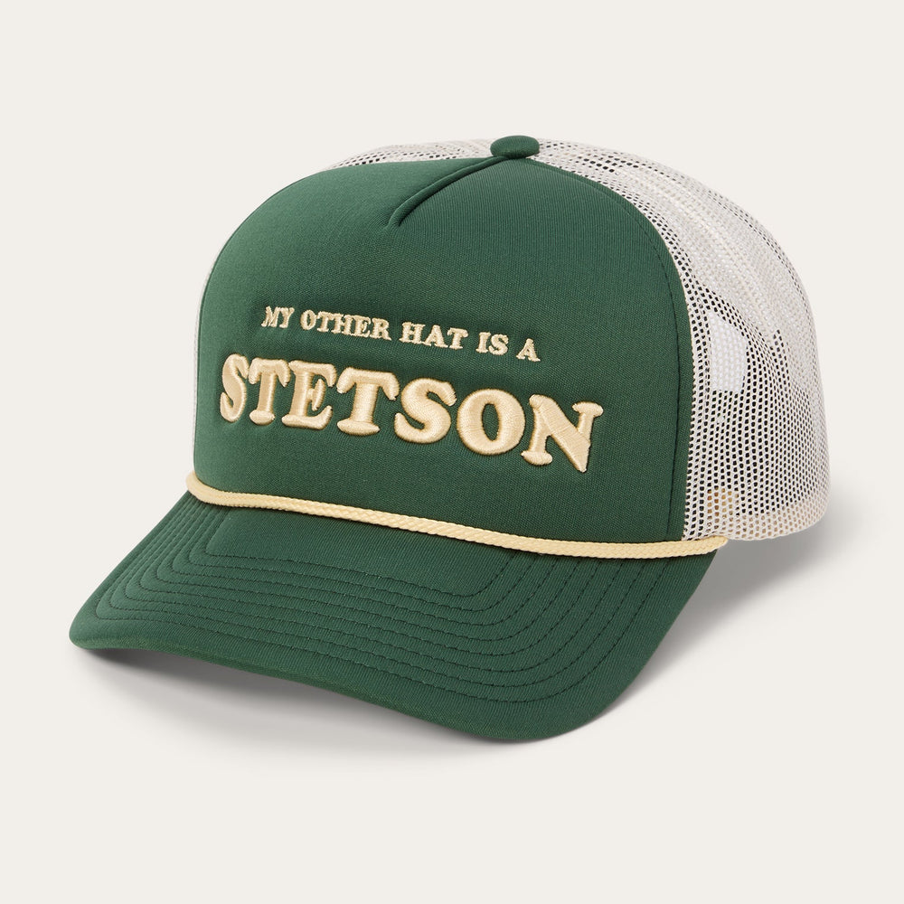 My Other Hat Is A Stetson Trucker Cap Olive | Stetson