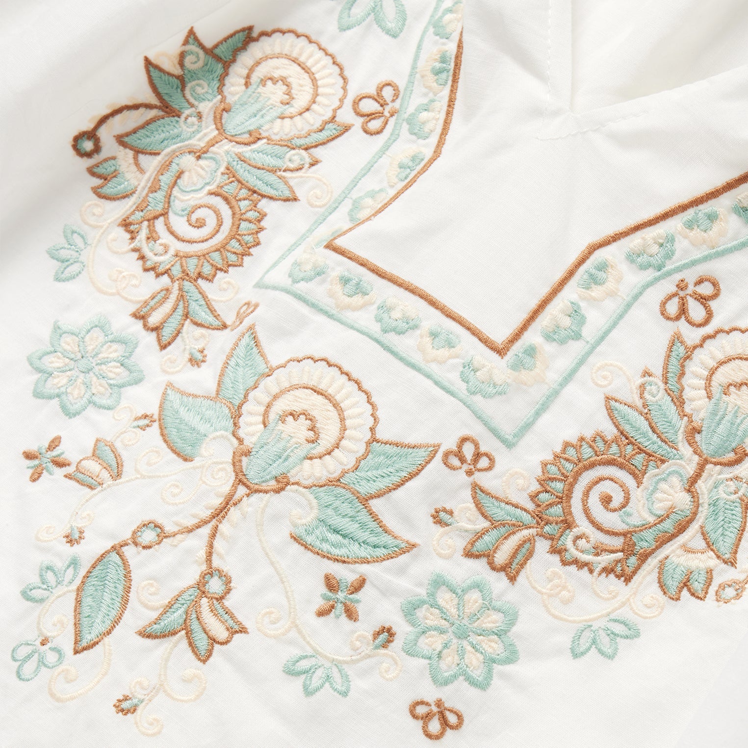 Cotton Voile Peasant Blouse White | Stetson
