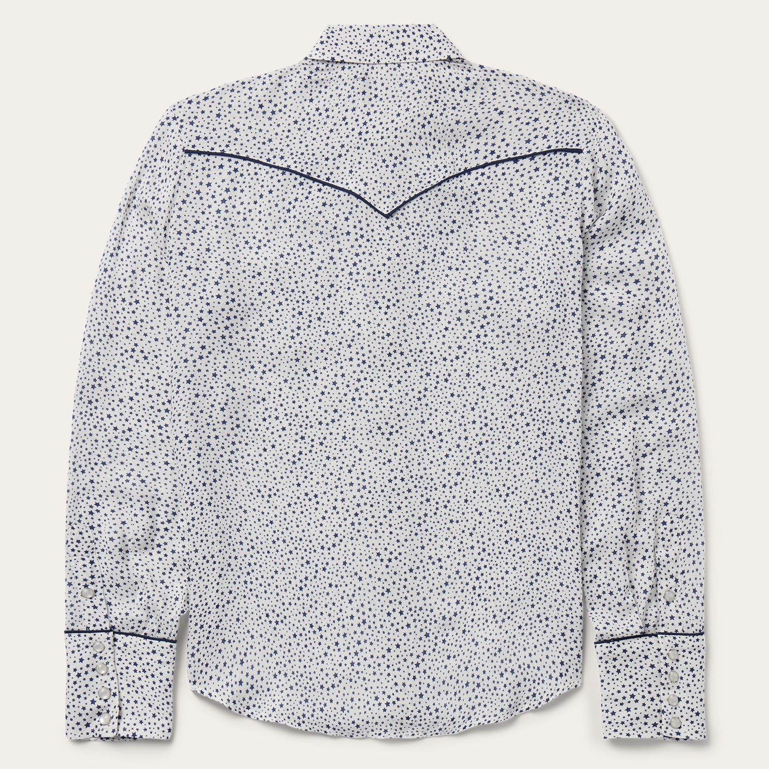 Stars Print Western Shirt White | Stetson
