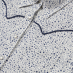 Stars Print Western Shirt White | Stetson