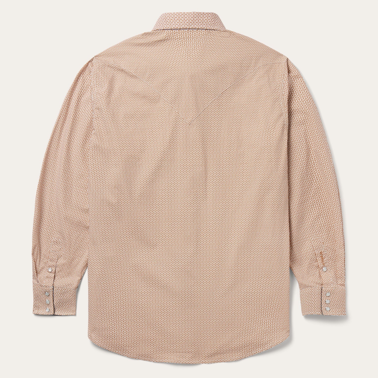 Diamond Print Western Shirt Orange | Stetson