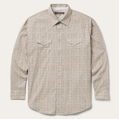 Medallion Print Western Shirt Brown | Stetson