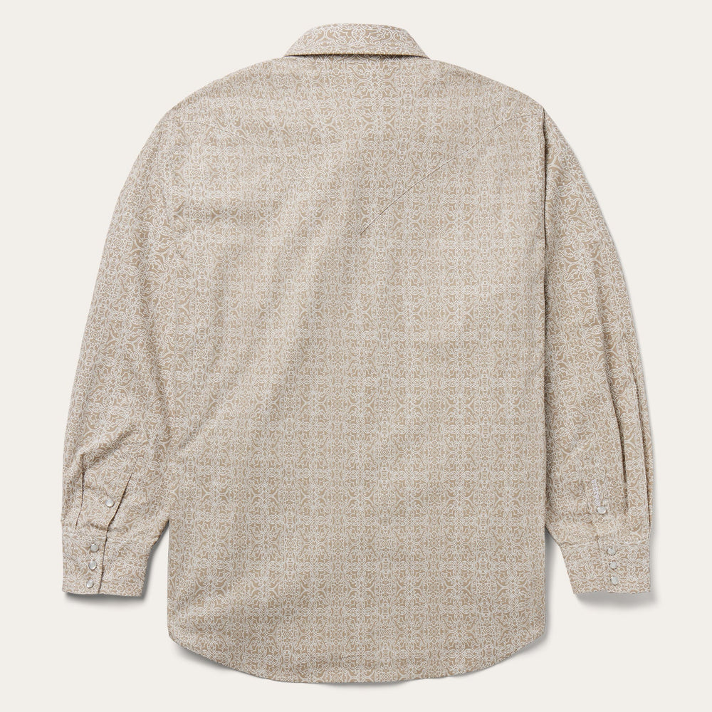 Medallion Print Western Shirt Brown | Stetson