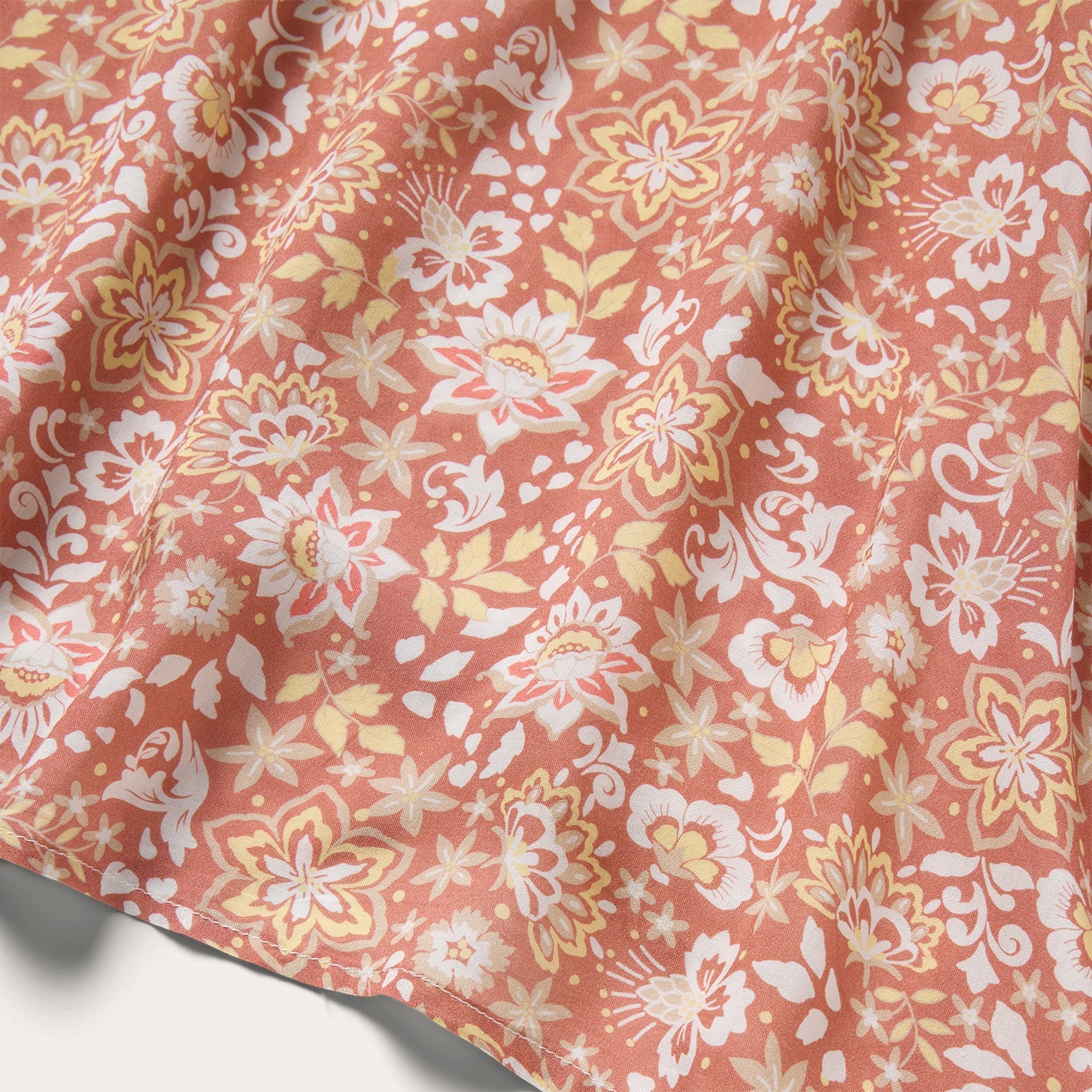 Sunset Floral Print Rayon Dress Pink | Stetson
