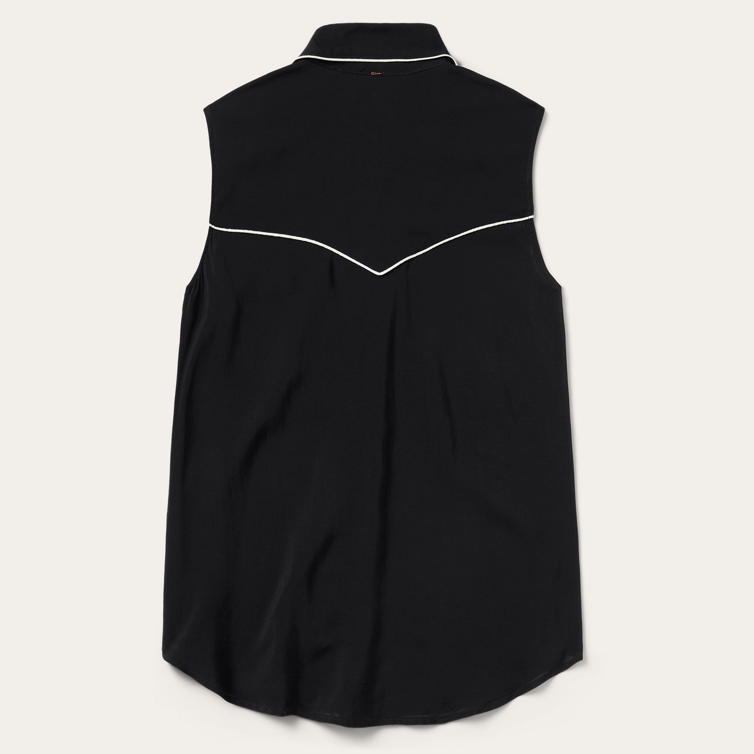 Black Sleeveless Western Shirt Black | Stetson