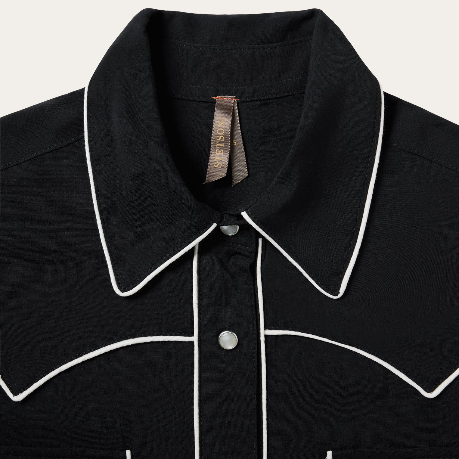 Black Sleeveless Western Shirt Black | Stetson