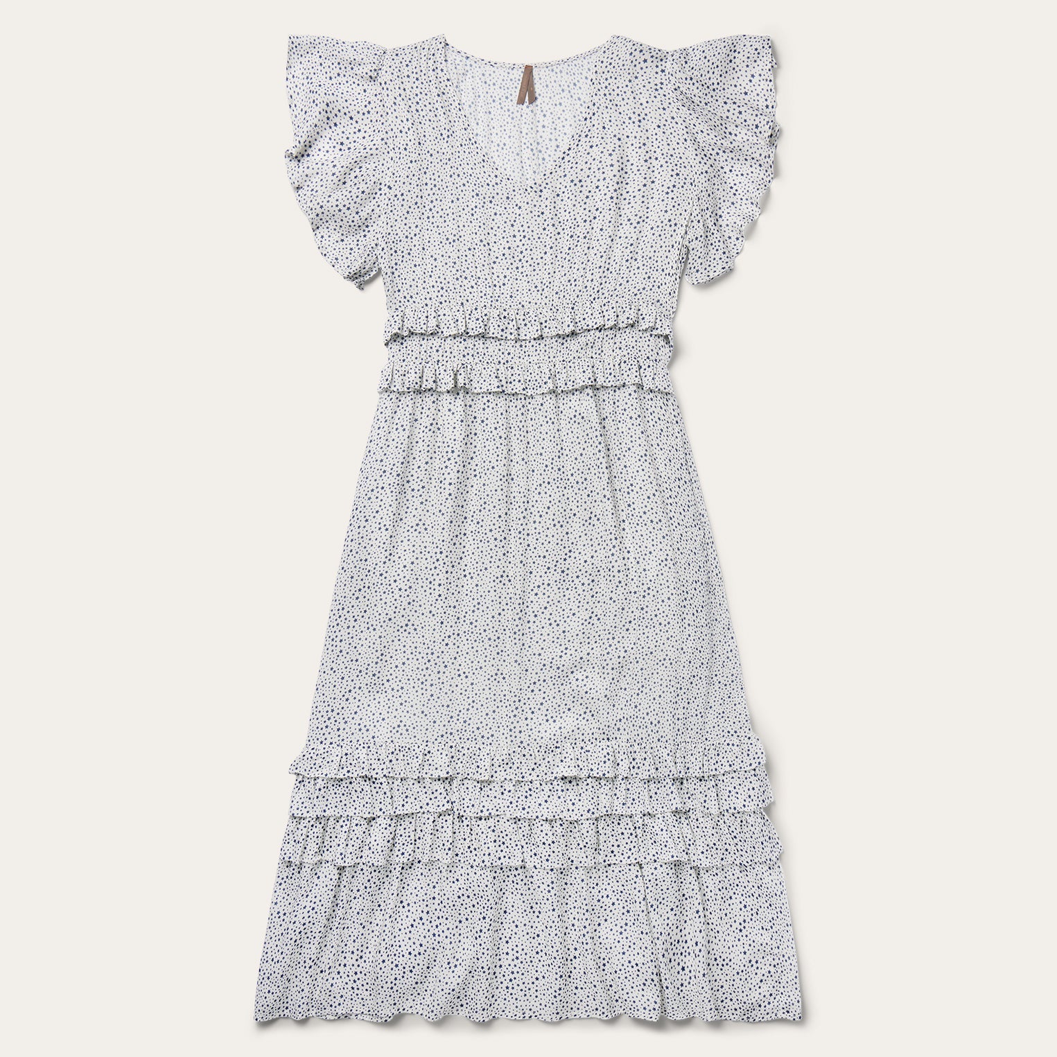 Stars Print Dress White | Stetson