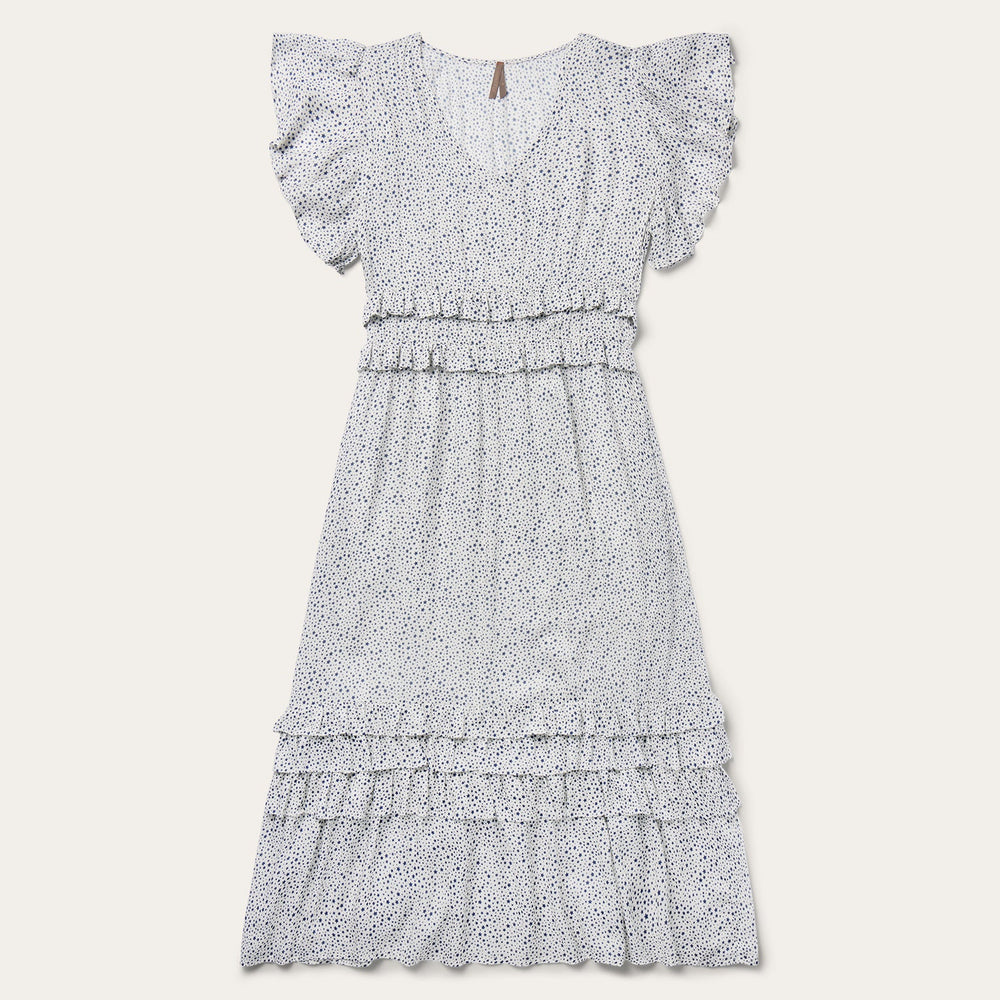Stars Print Dress White | Stetson