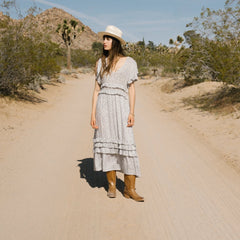 Stars Print Dress White | Stetson