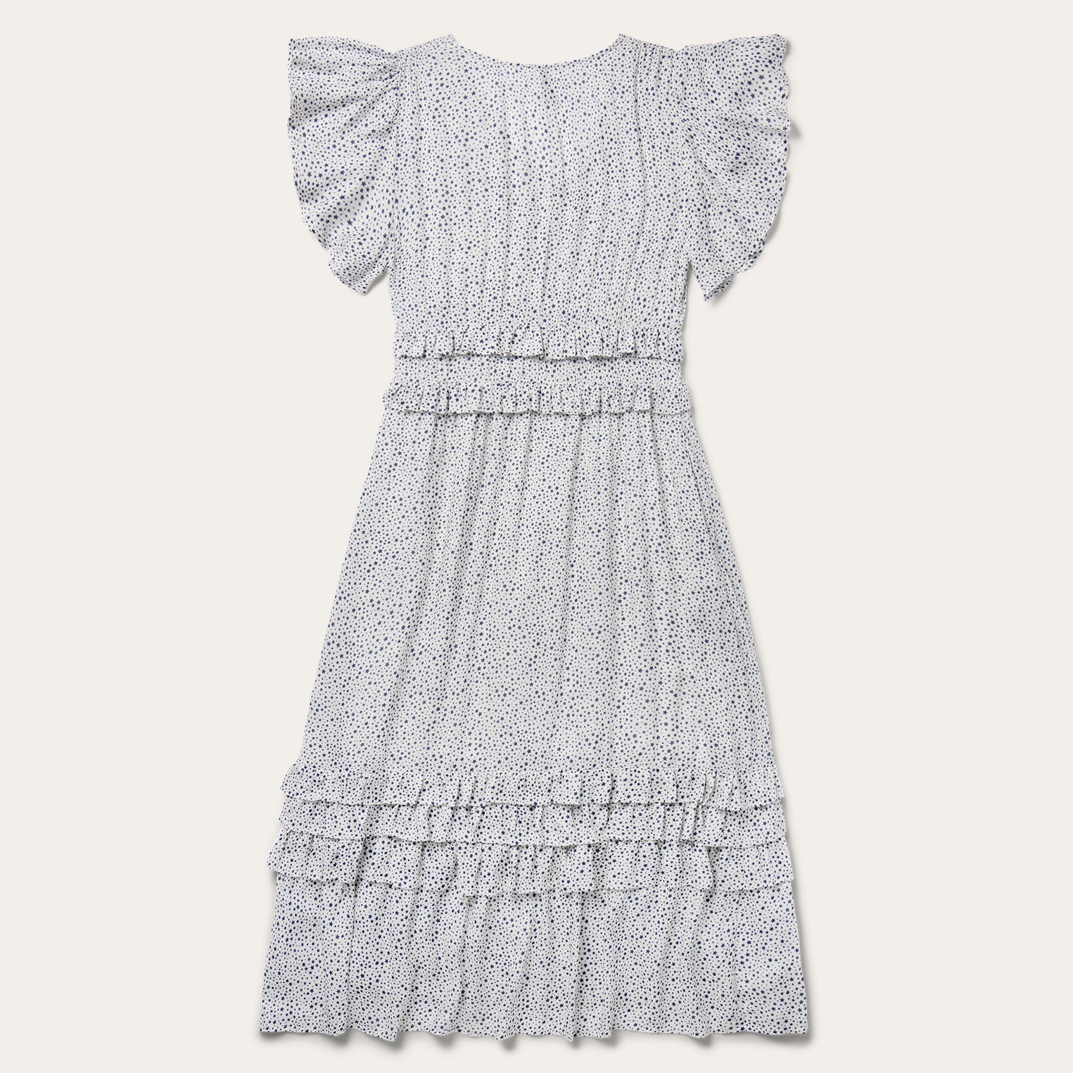 Stars Print Dress White | Stetson