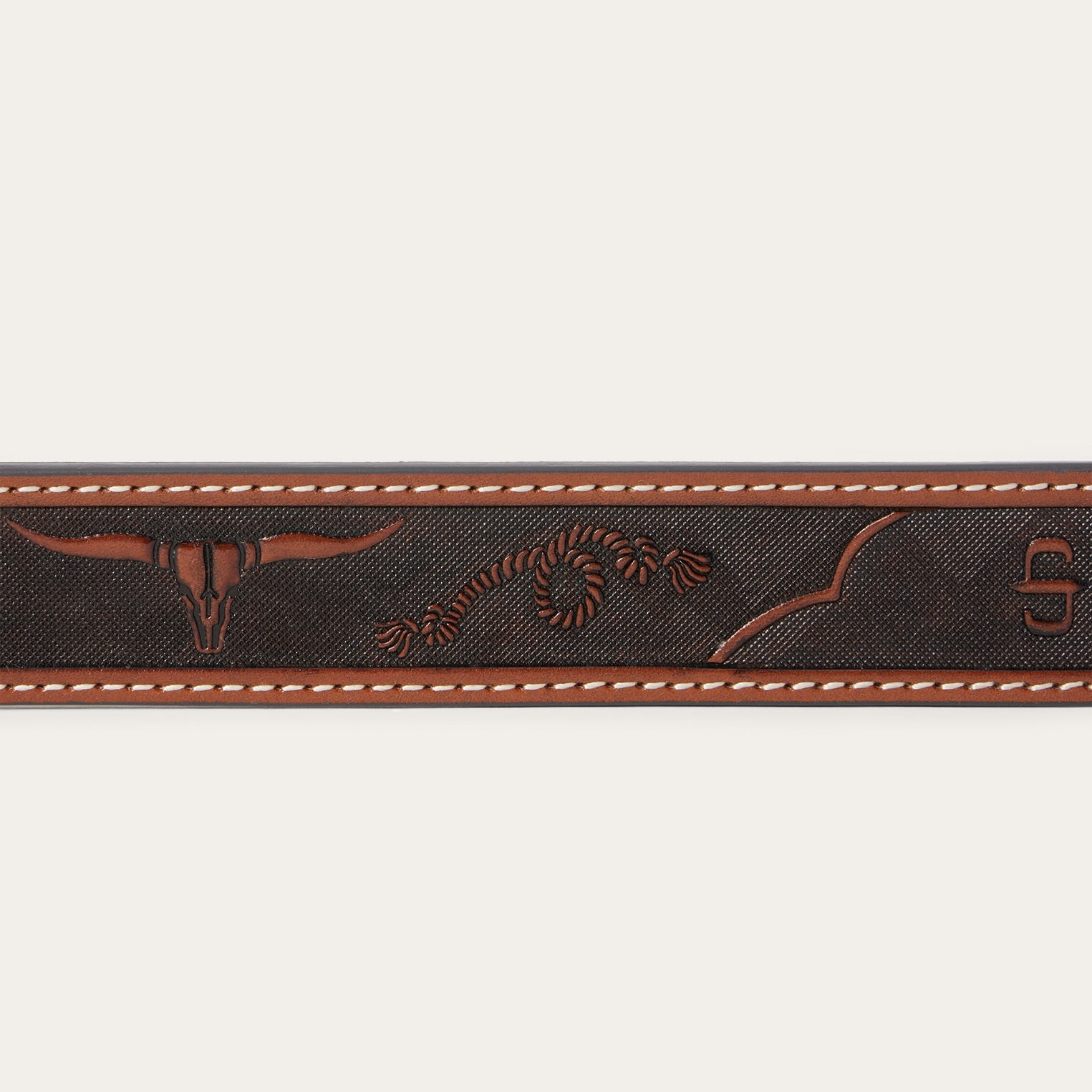 Western Icons Tooled Belt Cognac | Stetson