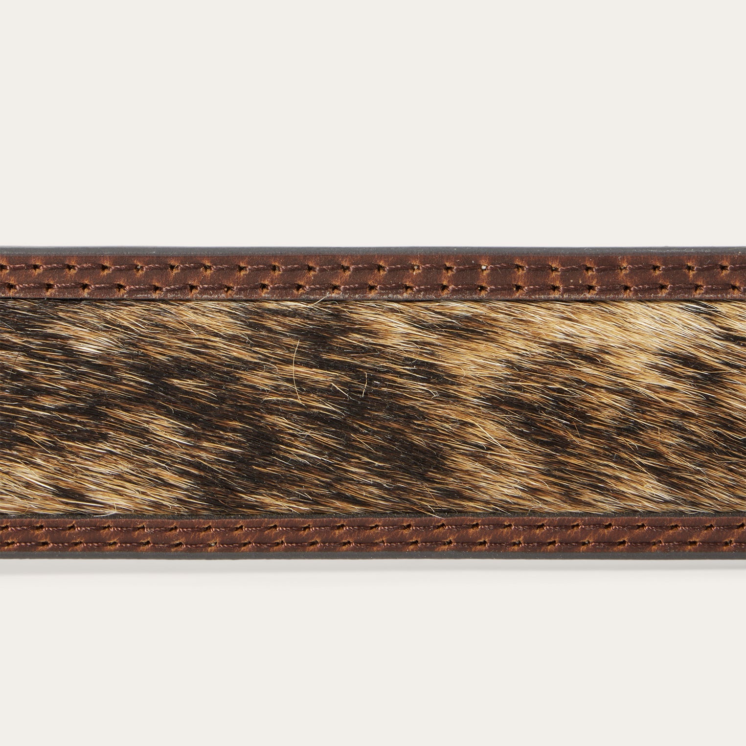 Hair-on-Hide Tooled Tab Belt Vintage/Brown | Stetson