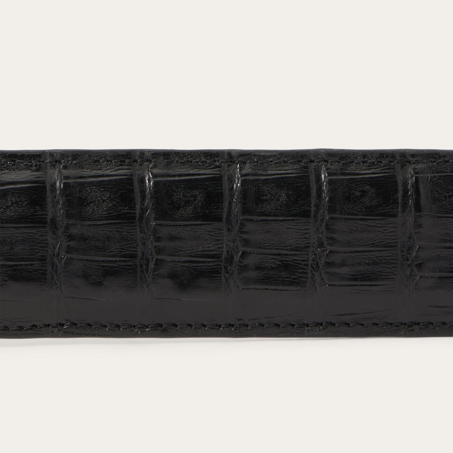 Caiman Western Tab Belt Black Classic | Stetson