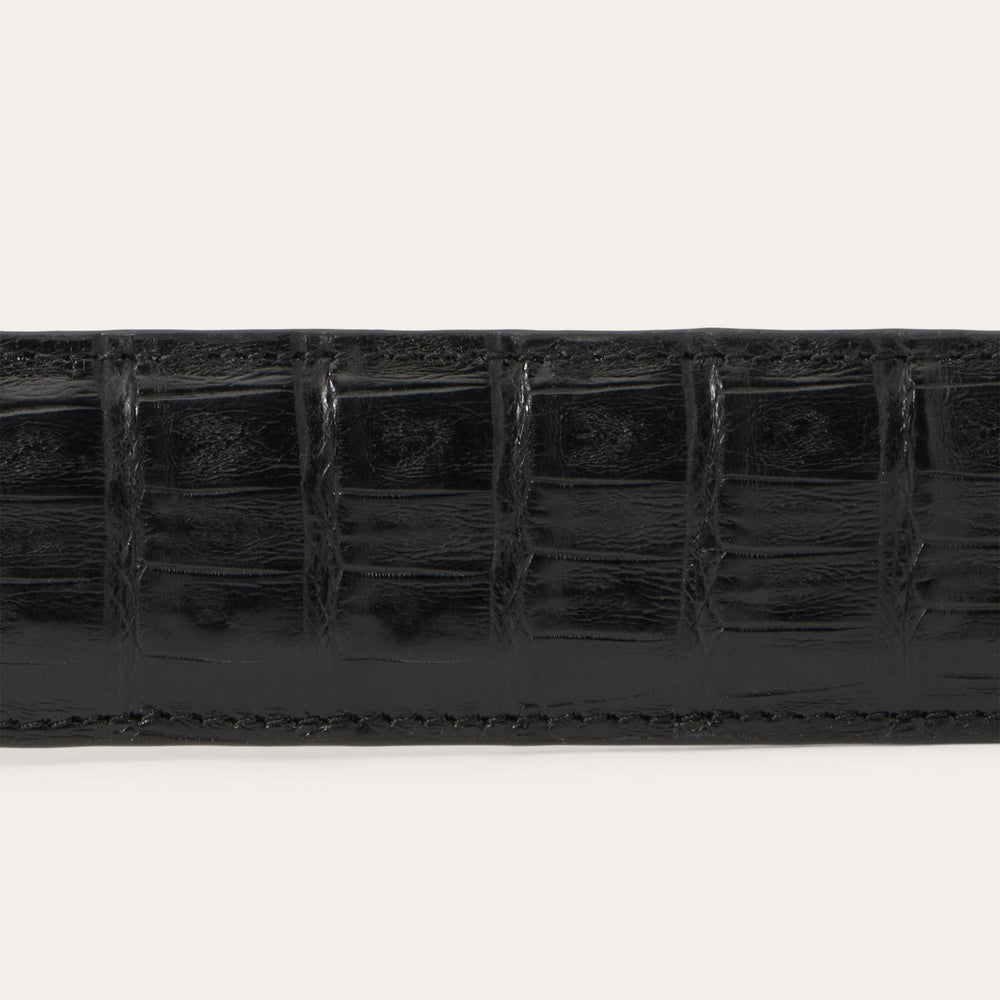 Caiman Western Tab Belt Black Classic | Stetson