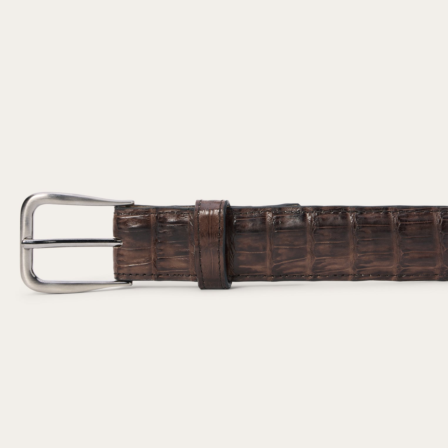 Caiman Western Tab Belt - 1 1/4" Width Cigar Classic | Stetson