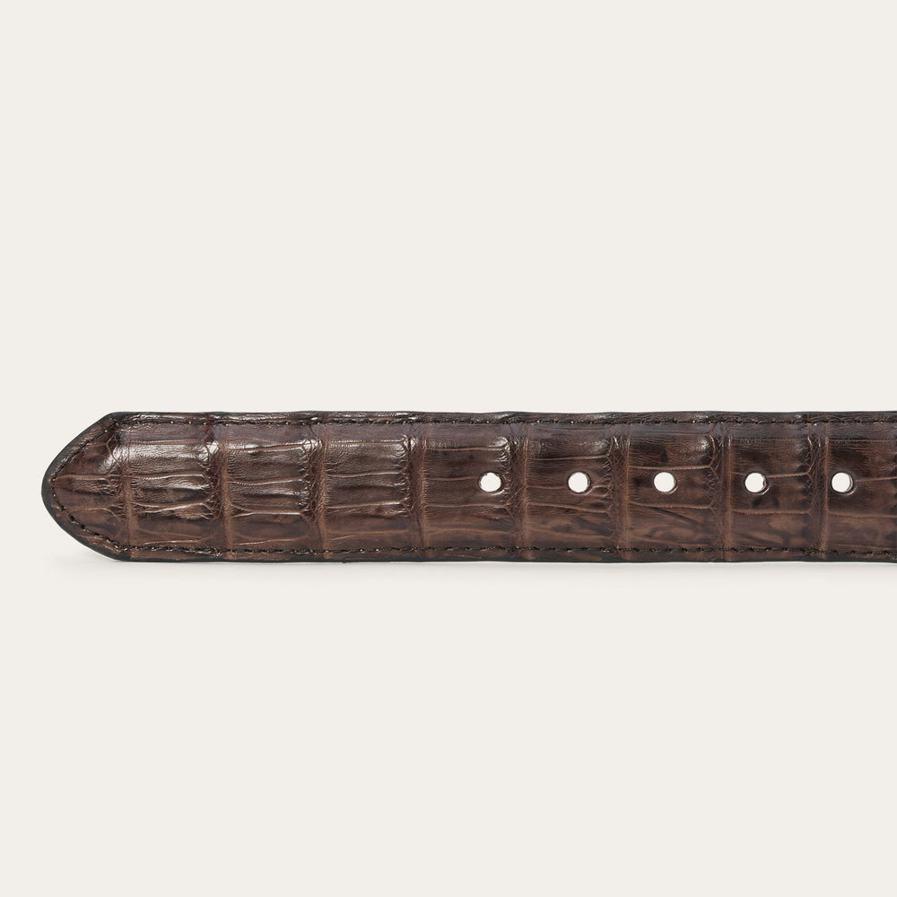 Caiman Western Tab Belt - 1 1/4" Width Cigar Classic | Stetson