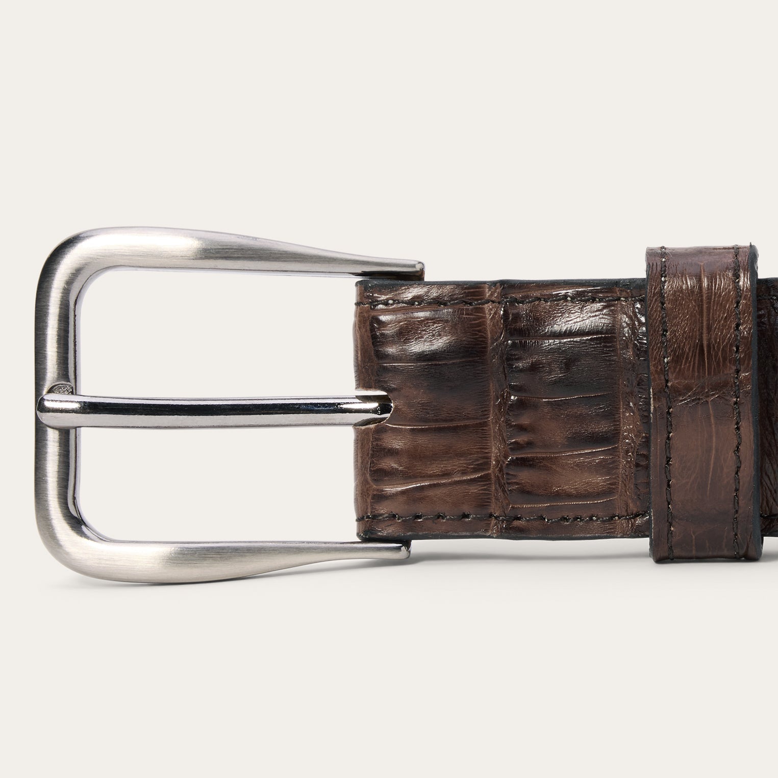 Caiman Western Tab Belt - 1 1/4" Width Cigar Classic | Stetson