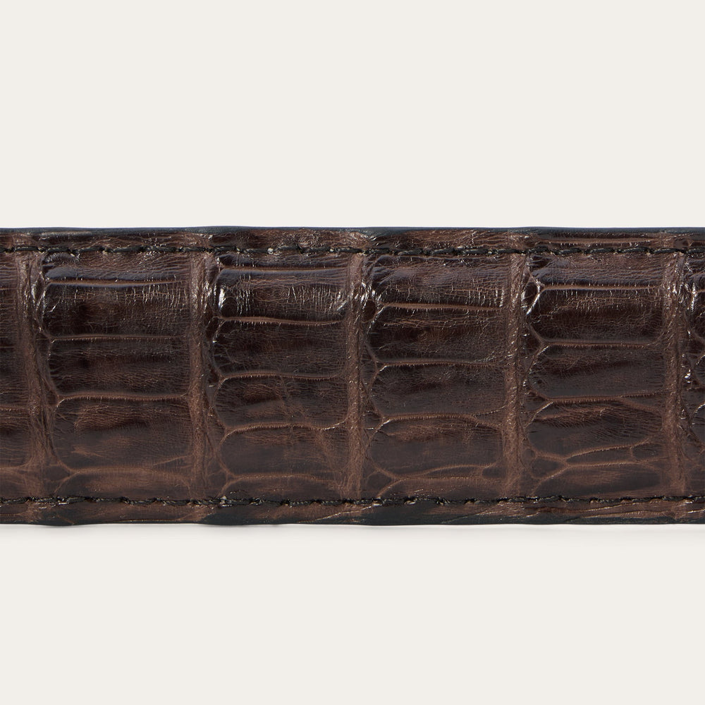 Caiman Western Tab Belt - 1 1/4" Width Cigar Classic | Stetson