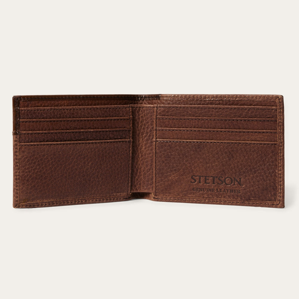Steer Head Bi-Fold Wallet Brown | Stetson