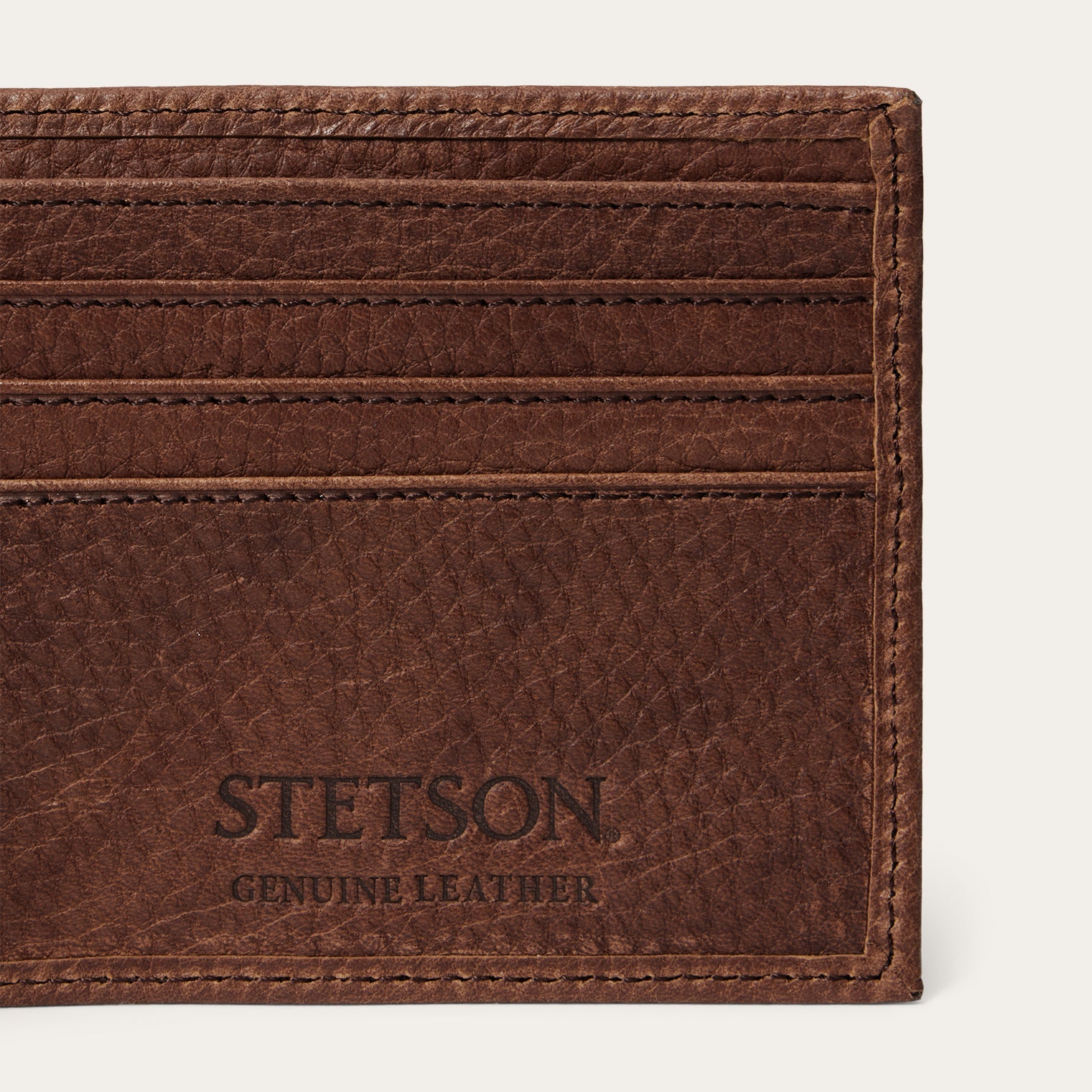 Steer Head Bi-Fold Wallet Brown | Stetson