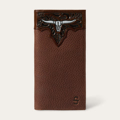 Steer Head Checkbook Brown | Stetson