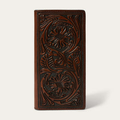Tooled Checkbook Brown | Stetson
