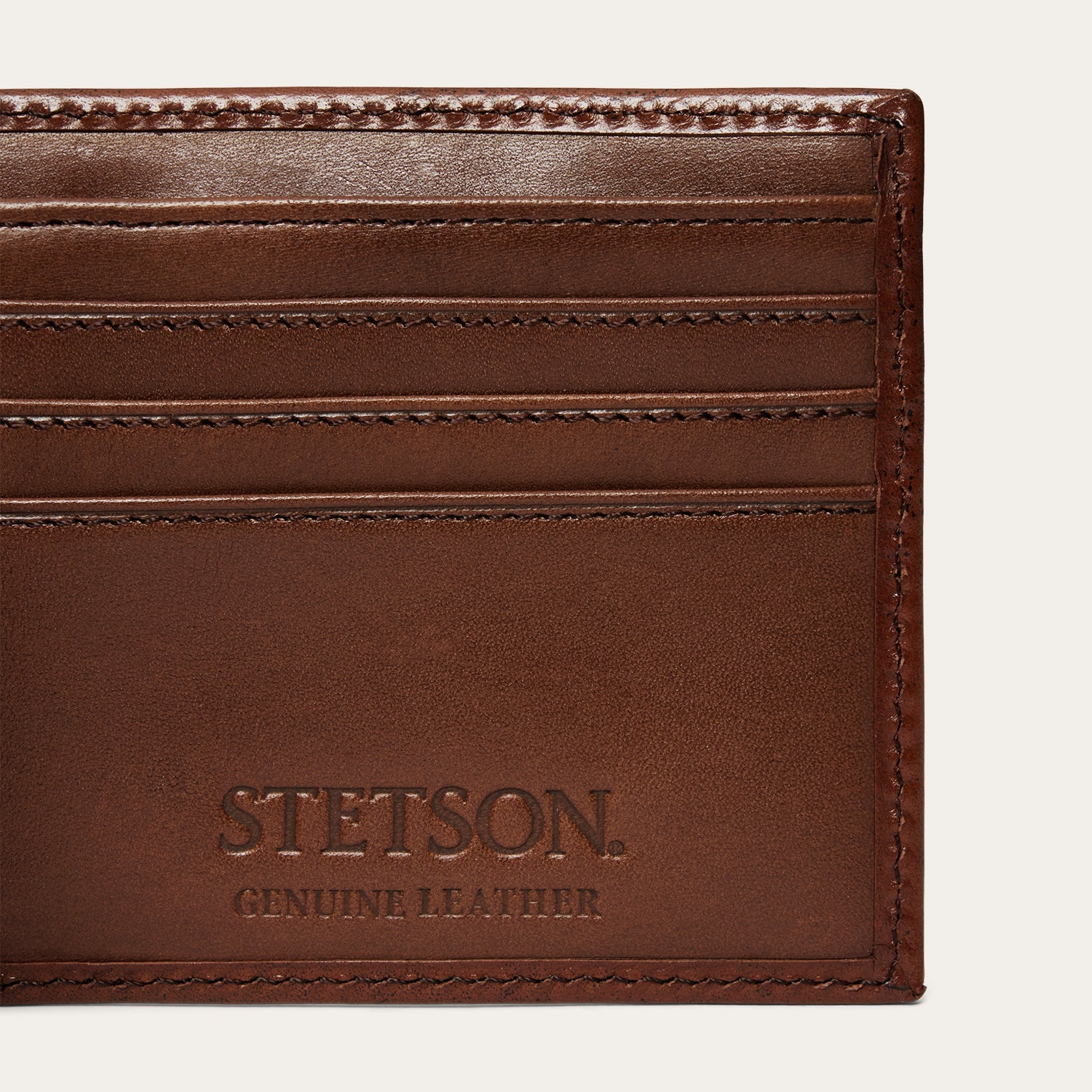 Tooled Bi-Fold Wallet Brown | Stetson