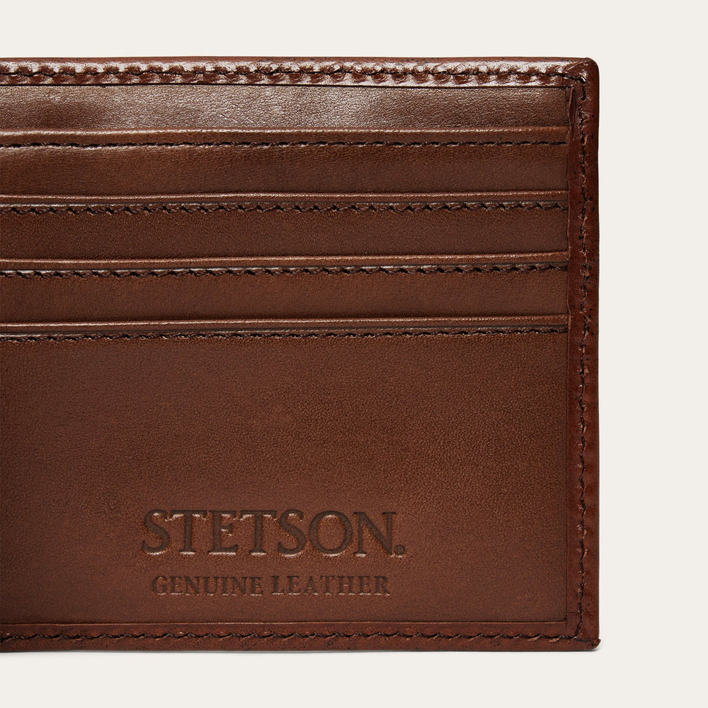 Tooled Bi-Fold Wallet Brown | Stetson