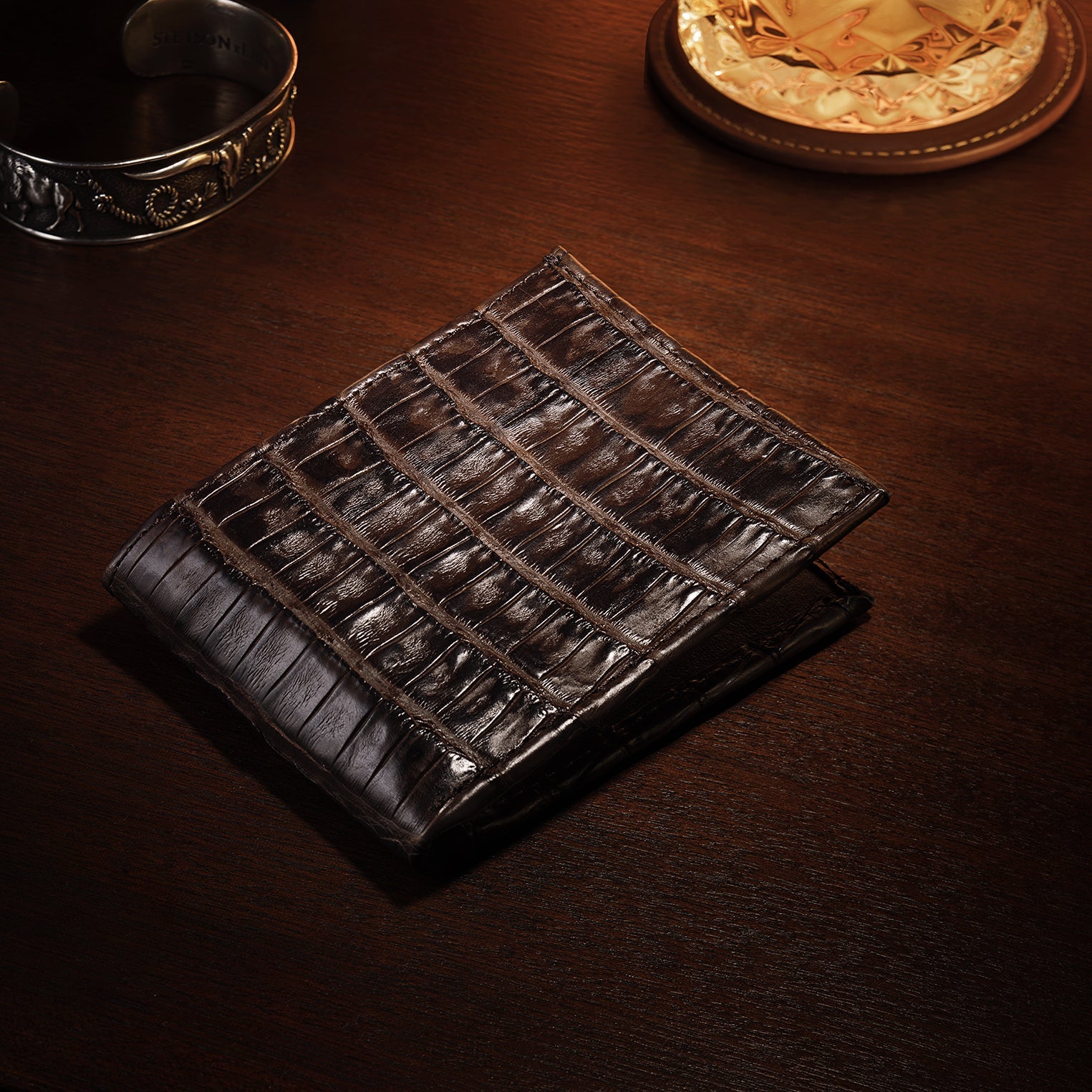Caiman Bi-Fold Wallet Cigar Classic | Stetson