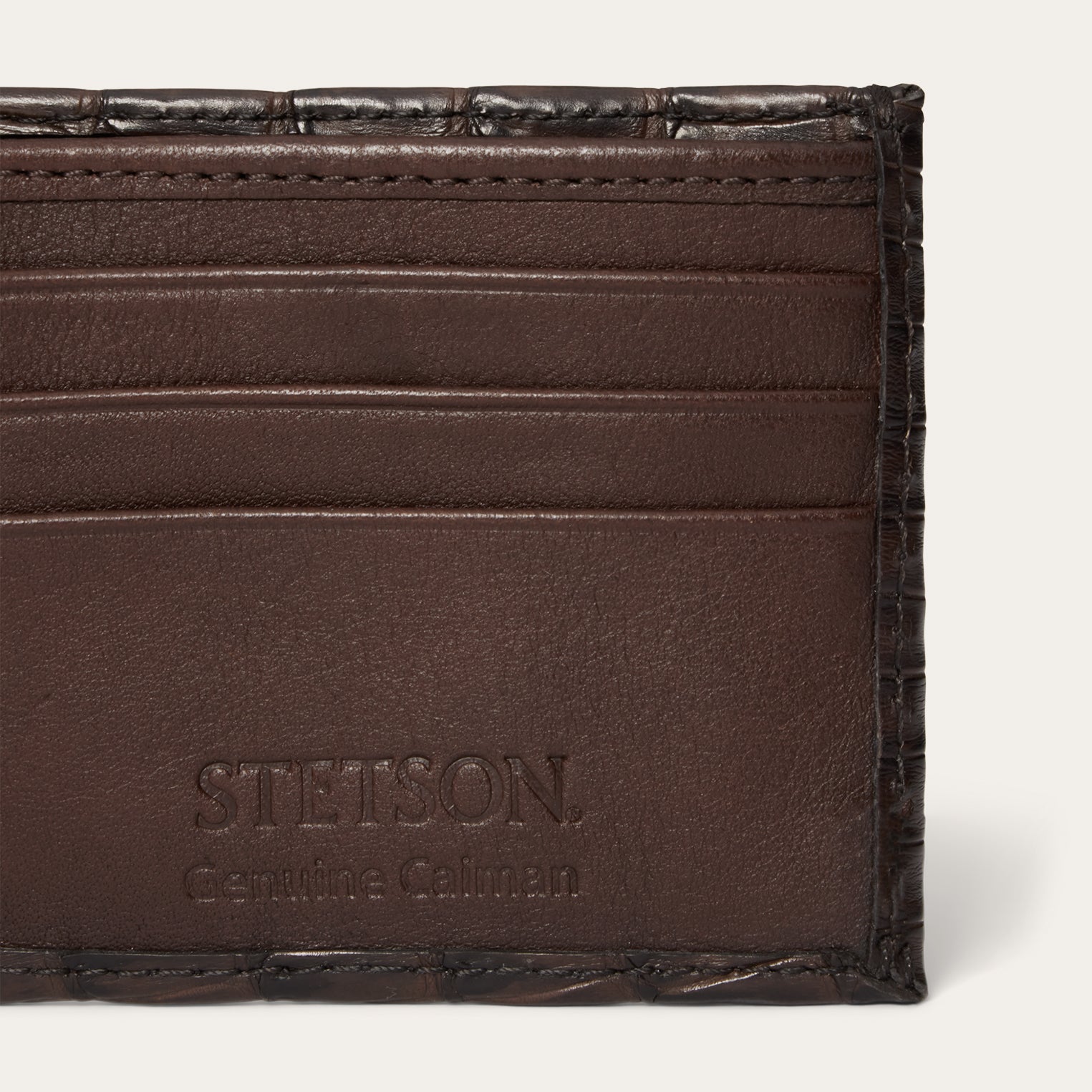 Caiman Bi-Fold Wallet Cigar Classic | Stetson