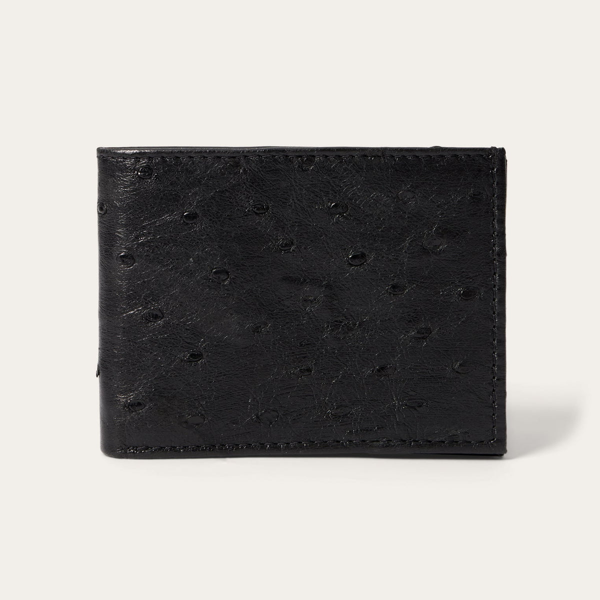 Ostrich Bi-Fold Wallet Black Classic | Stetson