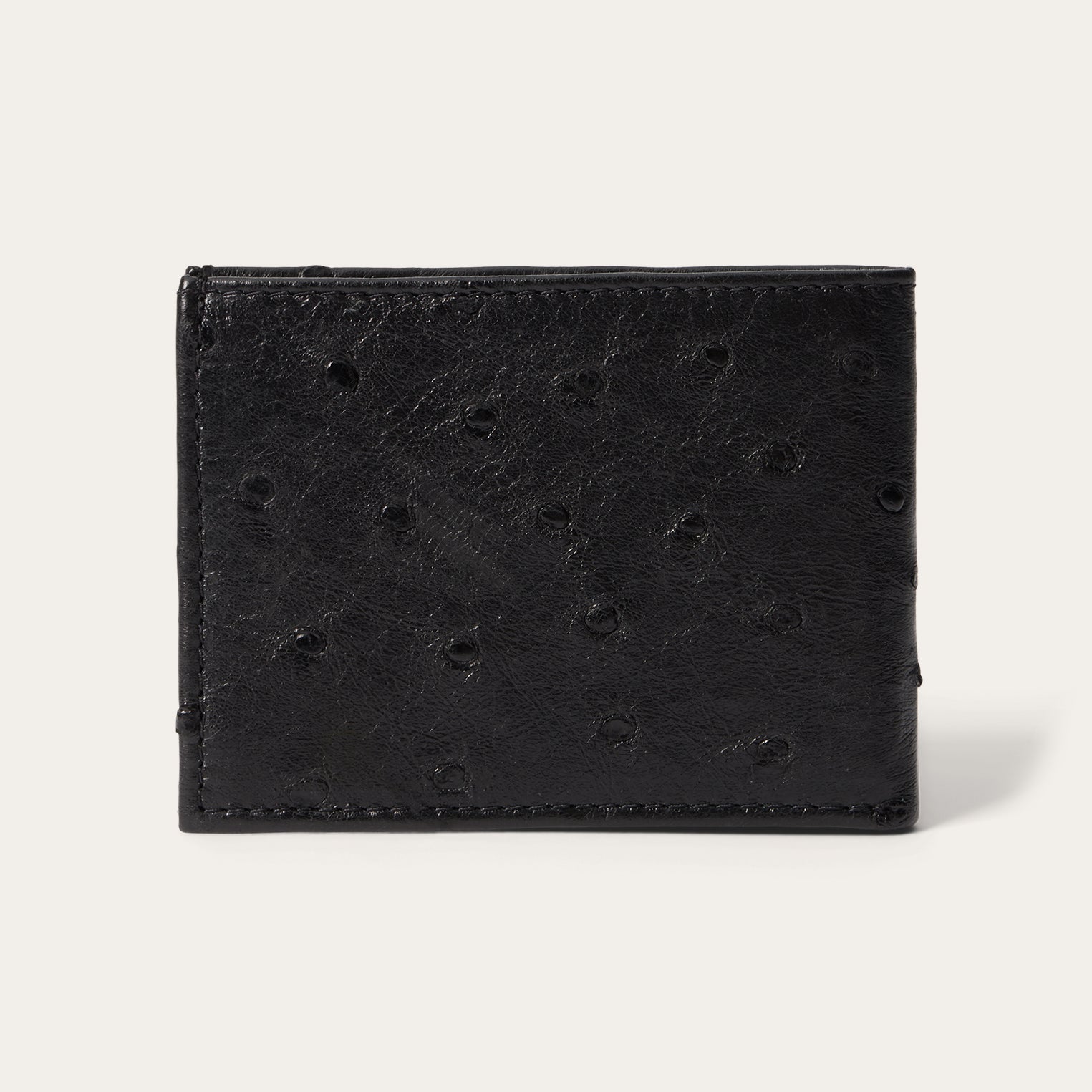 Ostrich Bi-Fold Wallet Black Classic | Stetson