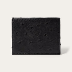 Ostrich Bi-Fold Wallet Black Classic | Stetson