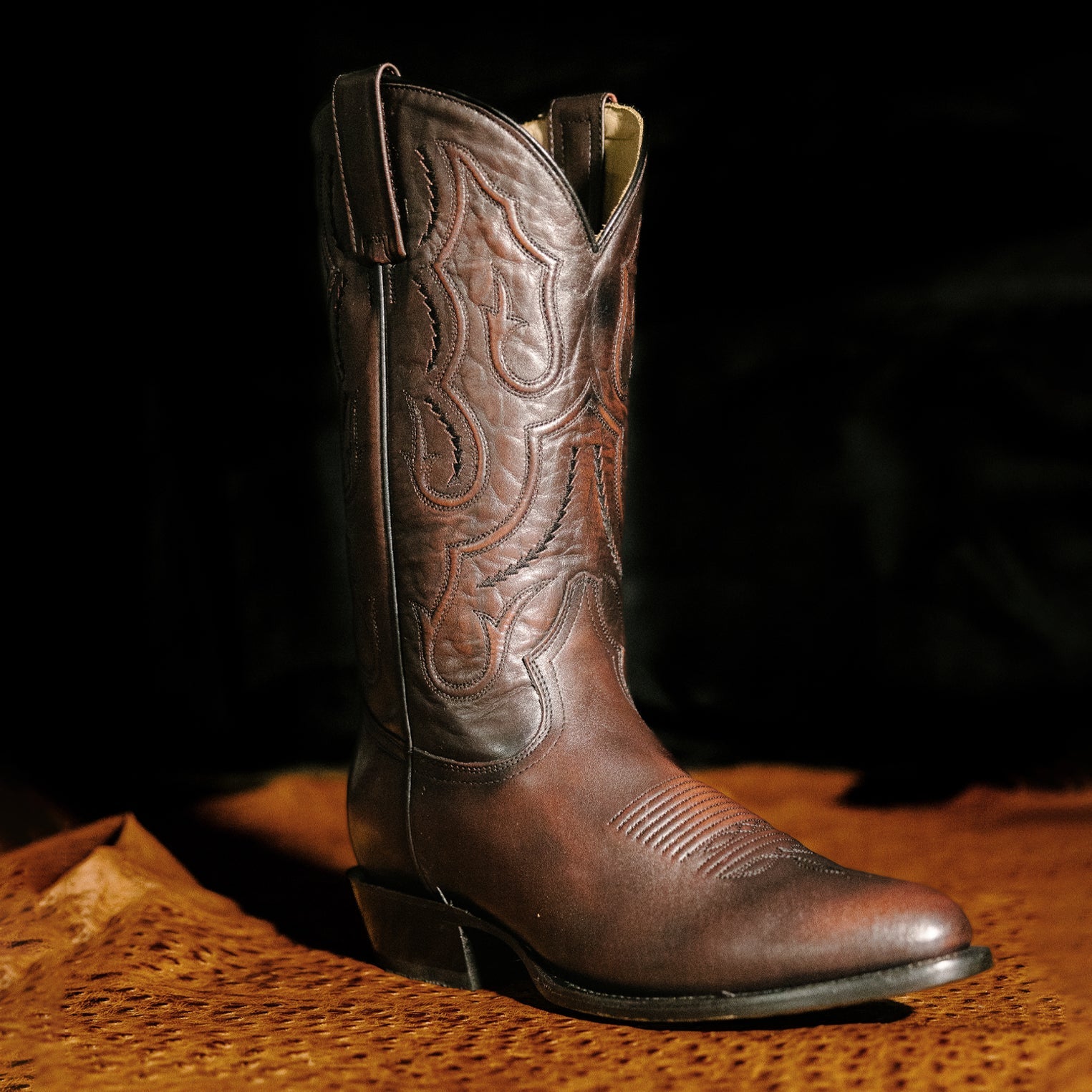 Carlisle Western Boots Burnished Brown | Stetson