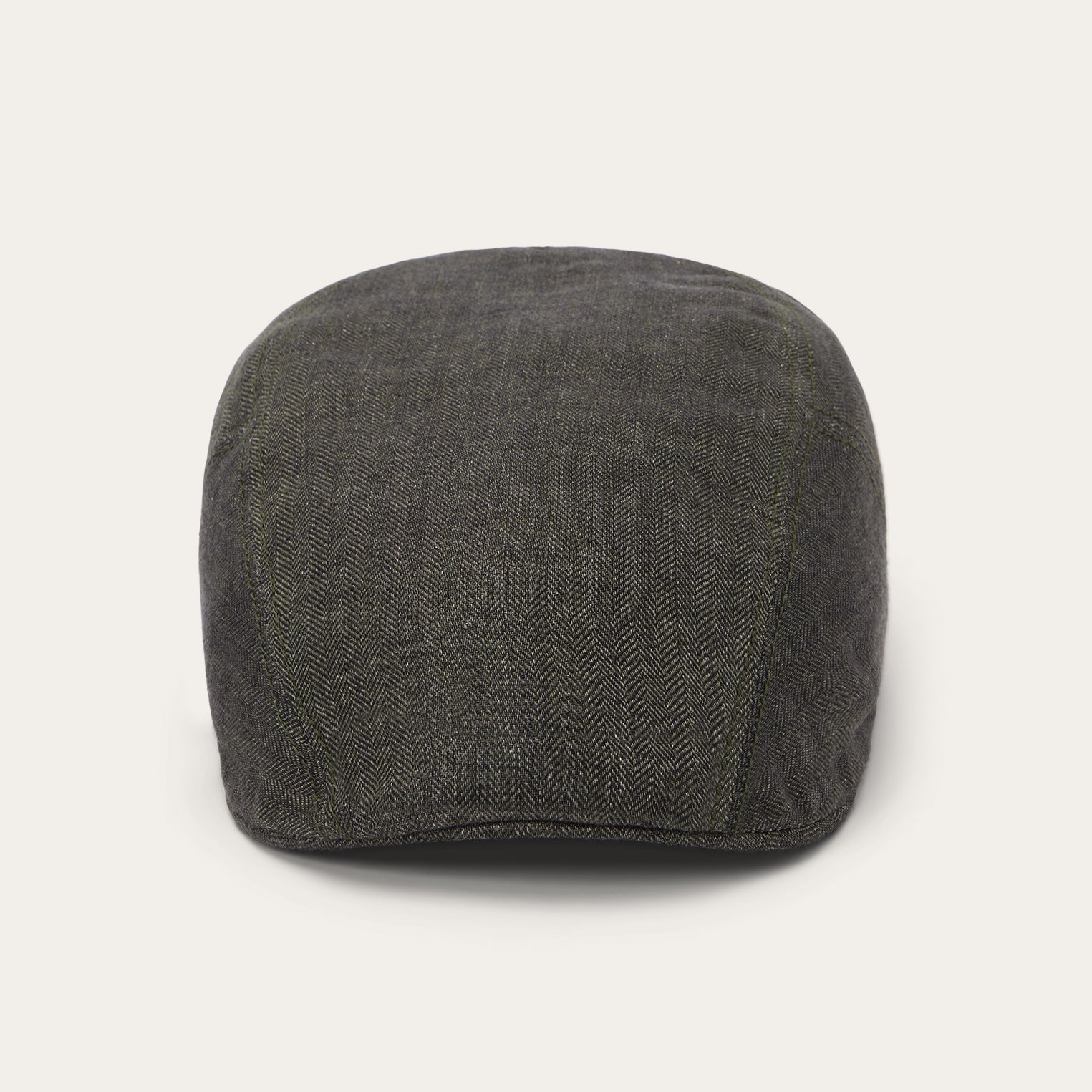 Herringbone Linen Ivy Cap Olive Herringbone | Stetson