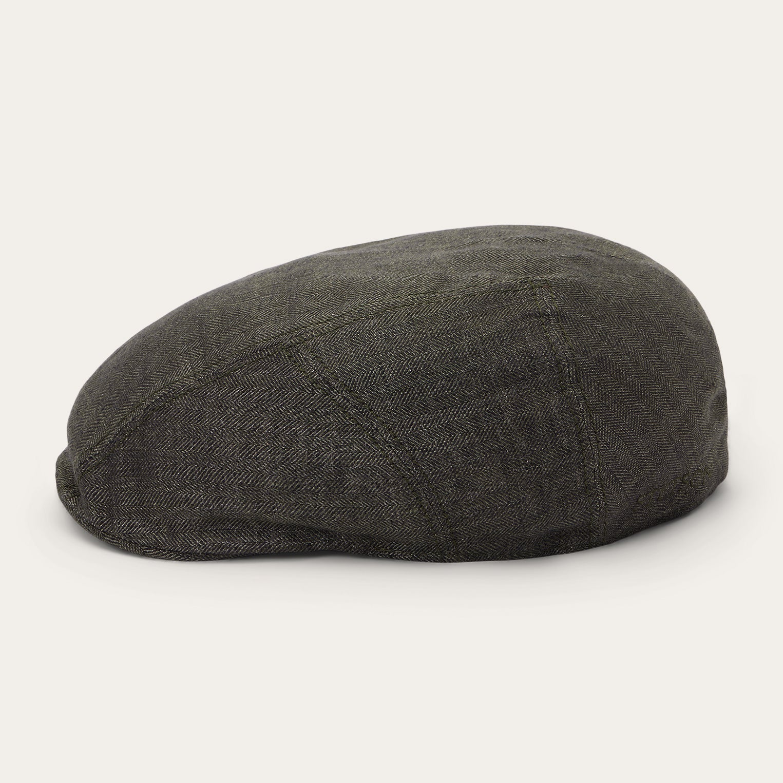 Herringbone Linen Ivy Cap Olive Herringbone | Stetson