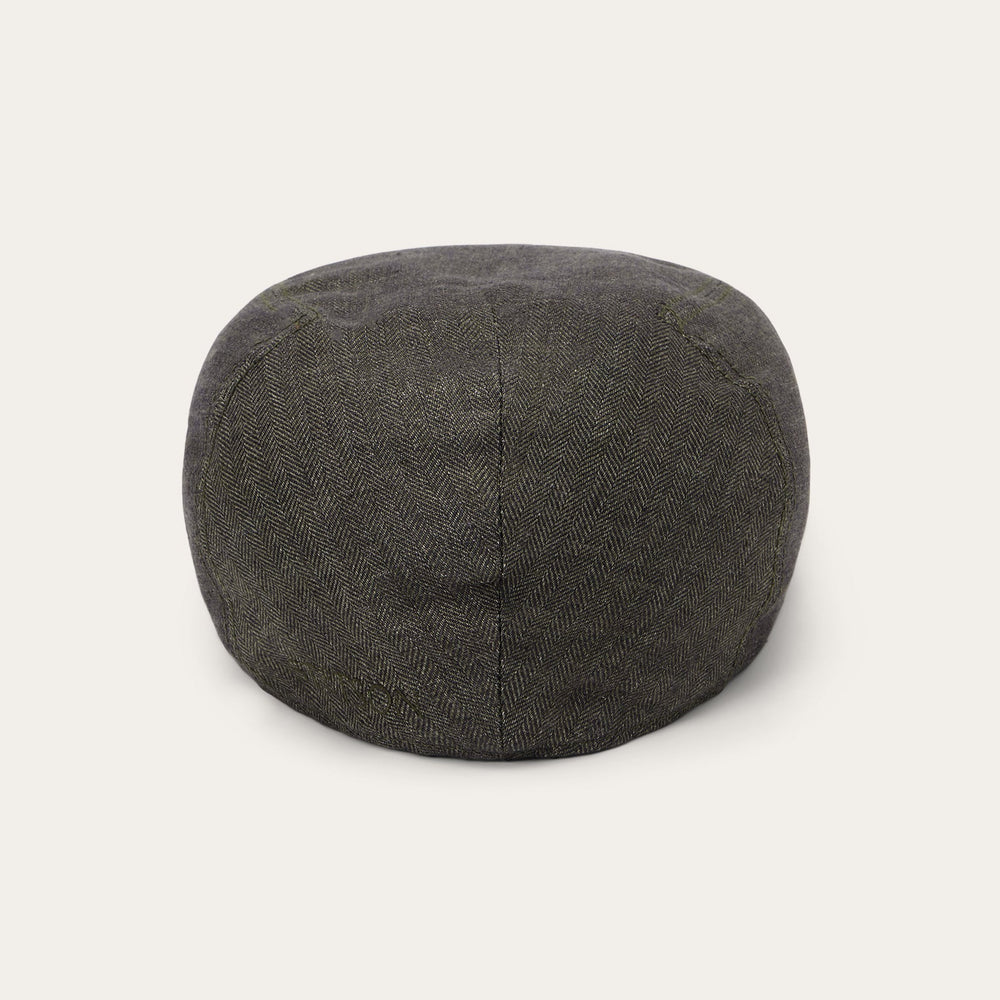 Herringbone Linen Ivy Cap Olive Herringbone | Stetson