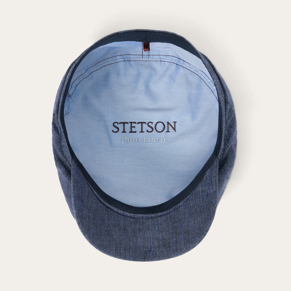 Linen Driver Cap Blue | Stetson