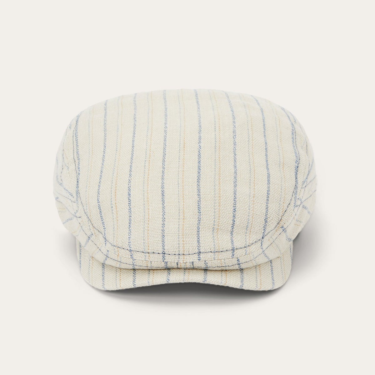 Striped Linen Driver Cap Off White With Stripes | Stetson
